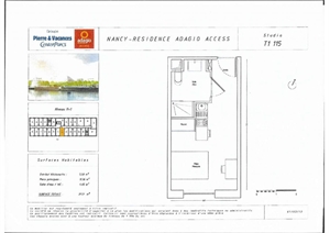 studio à la vente -   54100  NANCY, surface 21 m2 vente studio - UBI430589117